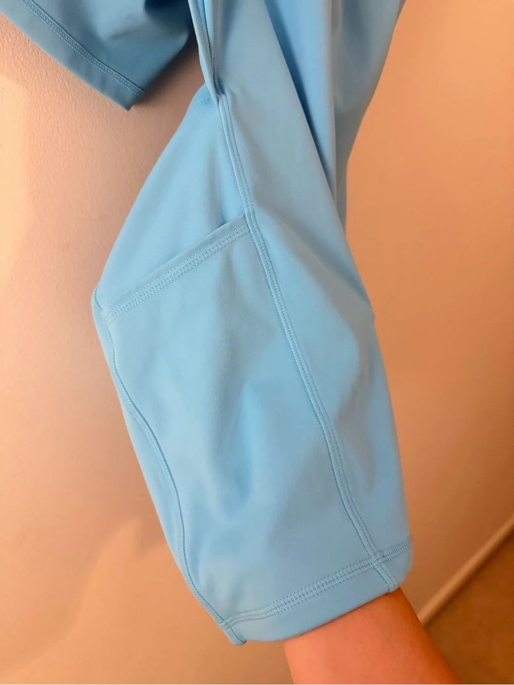Light Blue Athletic Tank Dress - Picture 5 of 6